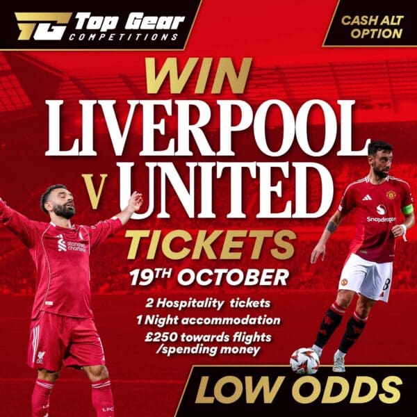 ⚽ Win VIP Hospitality Tickets to Liverpool v Man United!