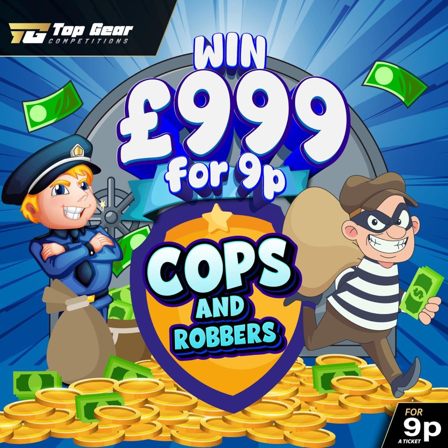 COPS & ROBBERS GRAB THE CASH BEFORE IT’S GONE ( Auto Draw ) Top